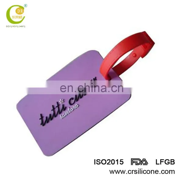 Custom Made Embroidered Waterproof Silicone Luggage Tag Baggage Tag With Logo photo-6