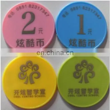 Custom Token Custom Logo Plastic Stiker Laser Printing Token Without MOQ photo-2
