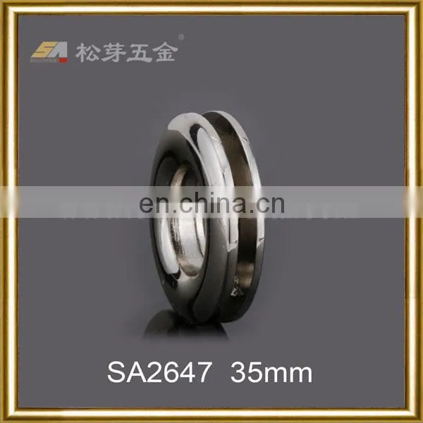 Song A Metal Custom Made Shining Silver Plated Round Eyelet 40mm Outside photo-3
