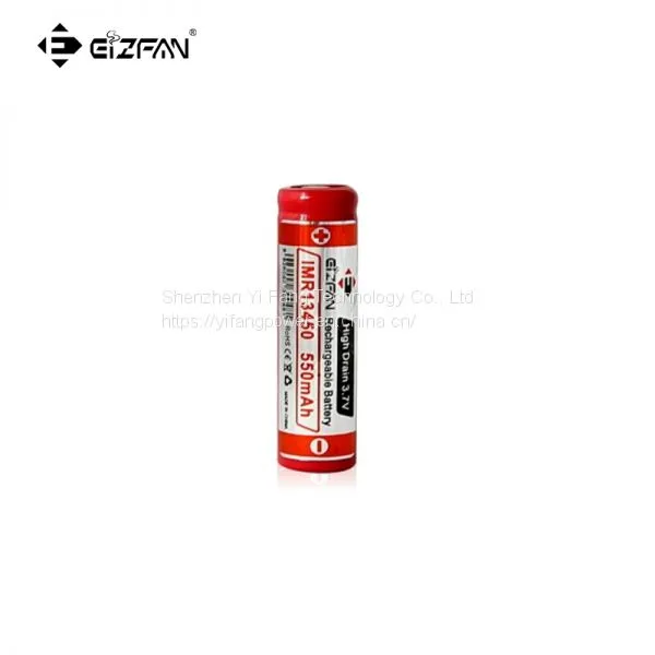 EFAN IMR 13450 550mah 3.7v LiMn Battery With Button Top