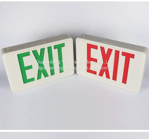 Green Red Exit Sign Lamps Indicator New Type LED Exit Sign Save Energy Exit Signs Green Red Lamp photo-5