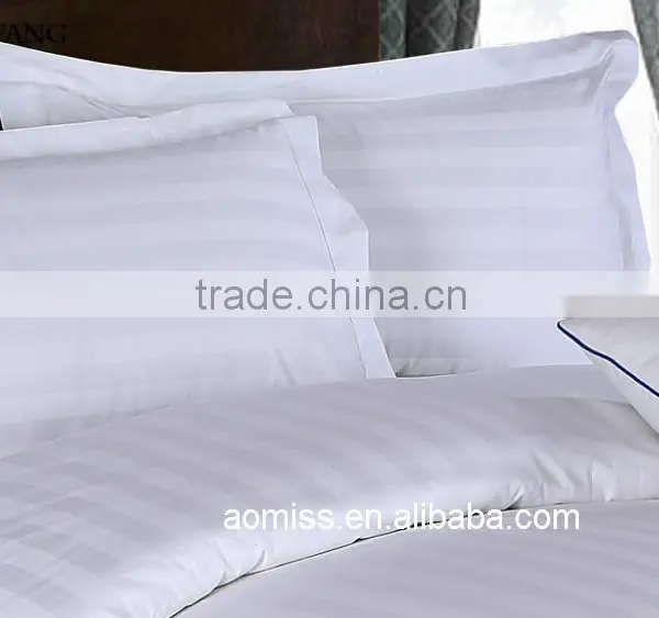 100% Egyption Cotton Plain White Hotel Bed Sheets photo-6