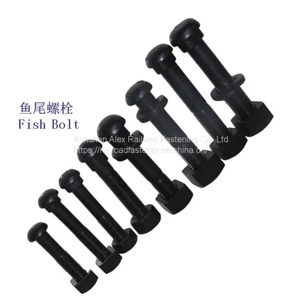 Railroad Fastener Button Head Oval Neck Track Bolt With Nuts and Washers photo-2