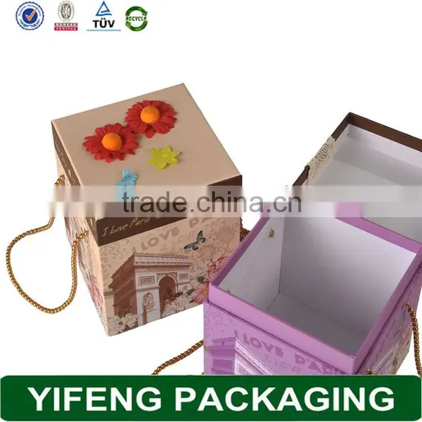 2015 Professional High Quality Custom Fold Packing Cardboard Box With Handle photo-5