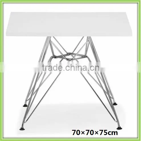 Modern Square Wood Metal Small Dining Table Cheap Prices