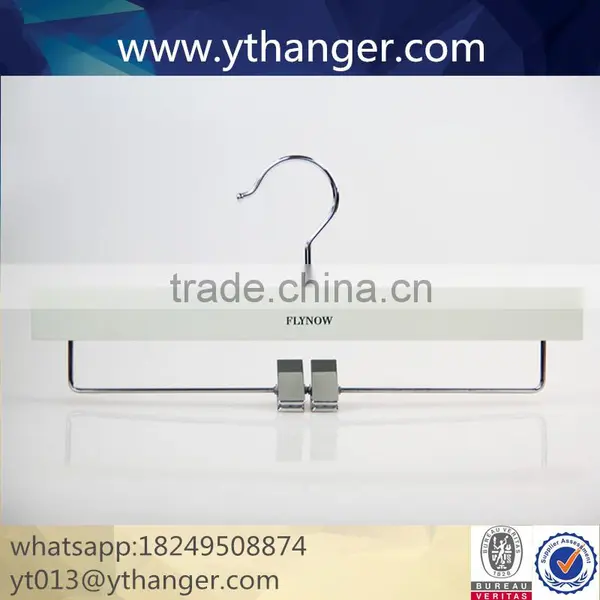 CY-654 Custom Wholesale Luxury Wooden Clothes Hanger Wooden Pant Hanger photo-4
