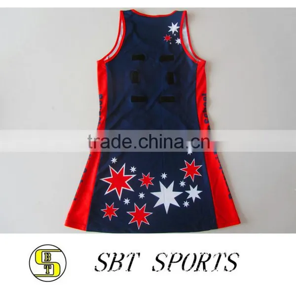 Latest Netball DressDigital Print Custom Sublimation Uniform photo-2