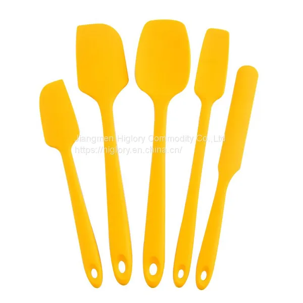 Wholesale Kitchen Accessories 5Pcs Heat Resistant Food Silicone Kitchen Utensils Cooking Spatula Set photo-3