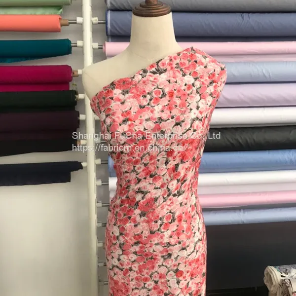 Latest Design Digital Poplin Low Moq Custom Logo Print Fabric Cotton photo-2
