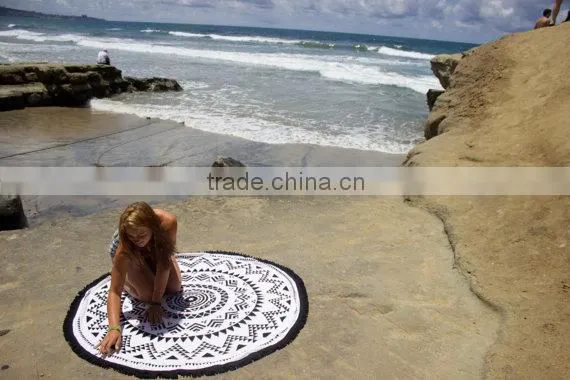 2016 Fashion Round Beach Towel For Summer photo-4