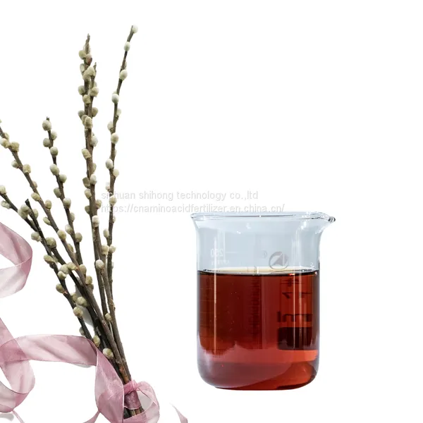 Transparent Yellow Liquid Amino Acid Foliar Fertilizer 300g/L Low Chlorine Material for Fertilizers Blending
