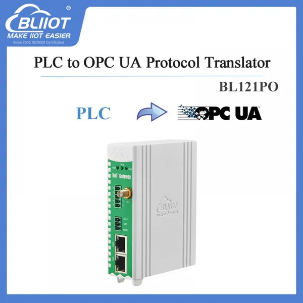 S7-200 S7-200SMART Series PLC to OPC UA Industrial IoT Gateway BL121PO With RS485/WIFI/Ethernet for Traffic Facility Monitoring