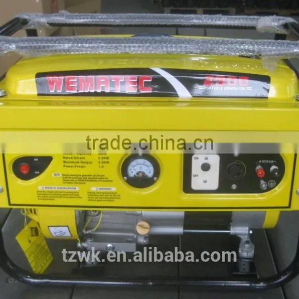 2kw Wemac Electric Honda Engine Copper Wire 6.5hp Gasoline Generator photo-2