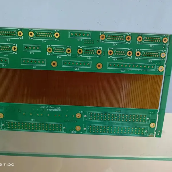 6L High-speed Rail Car High-voltage Soft Hard Combination FPC,PCB,FPC,PCBA,SMT，China Chaosheng Electronics High Speed Railway Main Board PCB