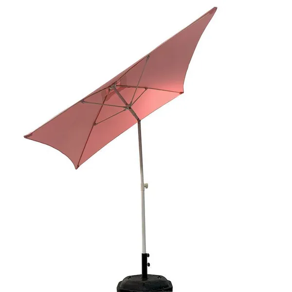 2m 4 Bone Outdoor Patio Umbrella Square Fiber Bone Beach Umbrella Garden Parasol Sun Umbrella photo-2