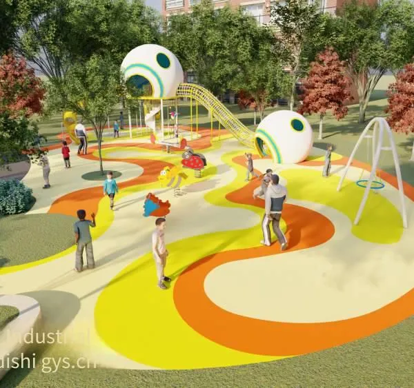 Customized Large Stainless Steel Slides for Outdoor Children's Playground Facilities in Residential Areas and Kindergartens