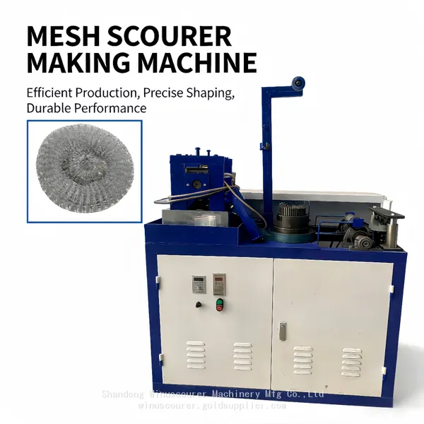 Manufacturing Galvanize Mesh Scourer Making Machine photo-2