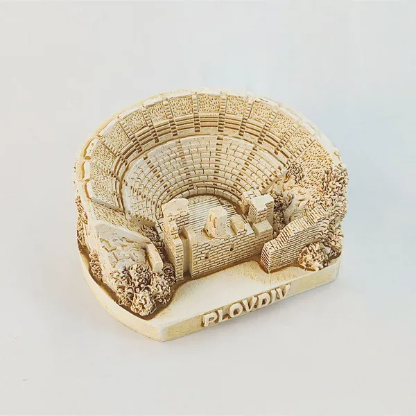 Wholesale Price Personalized Bulgaria Plovdiv Ancient Roman Theatre Tourist Gifts Custom Handcrafted Resin Polyresin Souvenir Sculpture Factory