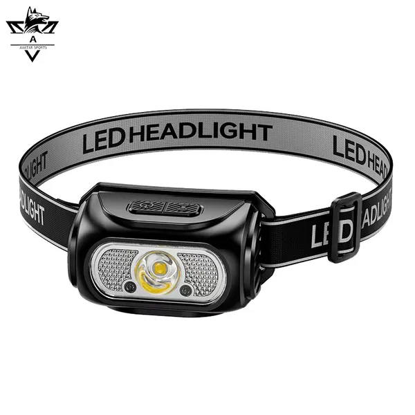 Outdoor Camping Emergency Lighting Led Headlamp Portable Long-range Night Fishing Head-mounted Flashlight