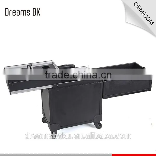 Professional Travel Trolley Rolling Luggage Cosmetic Beauty Makeup Case photo-6