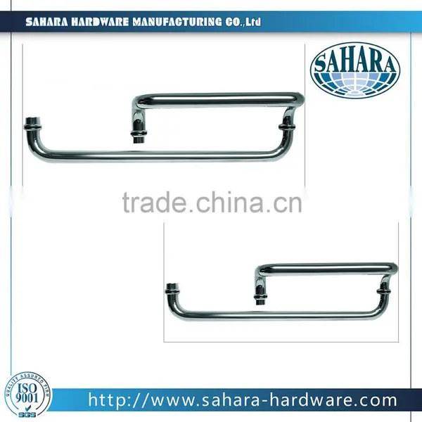 Shower Room Handle Shower Knob Shower Bar Stainless Steel Bathroom Door Handle photo-3