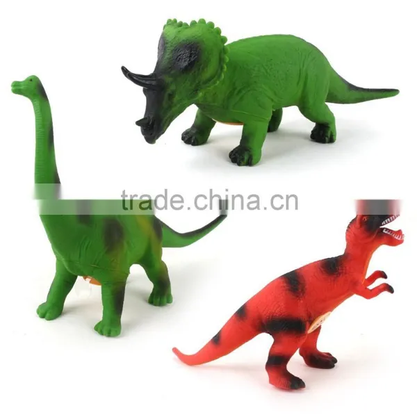 Cool Animal World Model Toys Vinyl Dinosaur Toys With IC Sound for Children photo-3