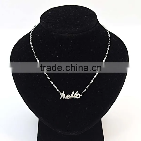 Custom Logo Silver Necklaces Set Jewelley Pendant Necklaces Jewelry 2016 photo-2