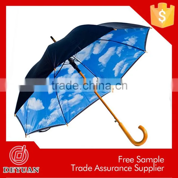 Promoting Premium Classical Automatic Wood Handle Umbrella photo-4