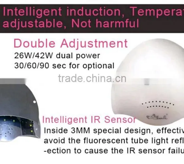 White Housing 42w Sunshine Led Nail Lamp With Fan photo-6