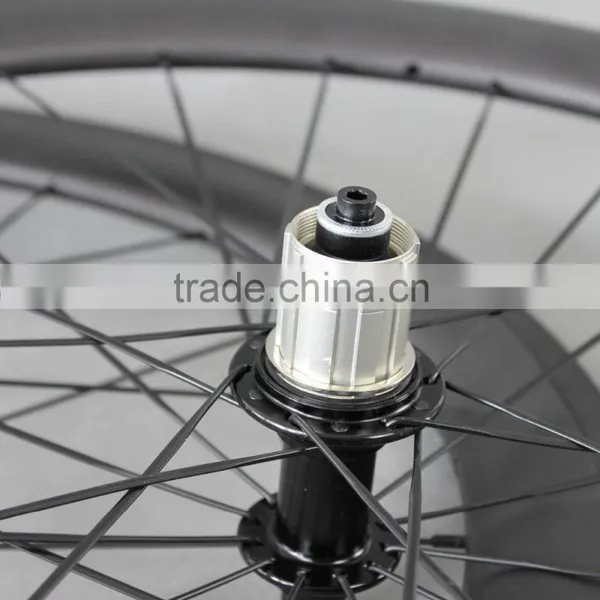 Chinese Full Carbon Fiber Tubular 700c Road Bicycle Wheelset for Sale photo-4