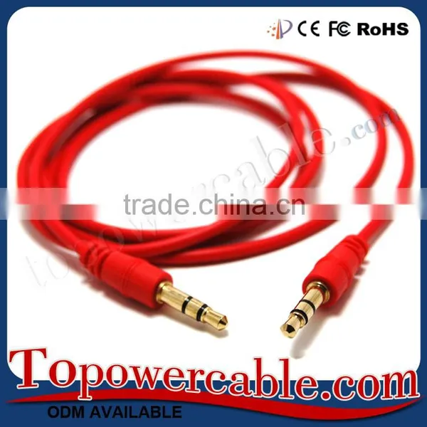 Good Mobile Phone Accessories 3.5mm Auxiliary Input Audio AUX Car Cables photo-2