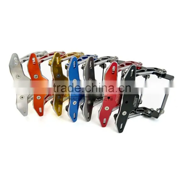 BJ-LPL-030-RD Universal CNC Billet Aluminum Motorcycle Tail Tidy License Plate Bracket photo-2