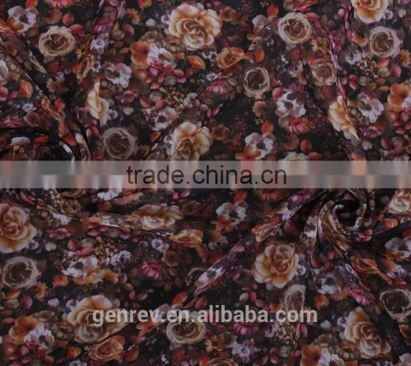 Printed Fabric Design Poly Chiffon Print Digital Fabric Printing on Fabric Digitai Printfabrics photo-5