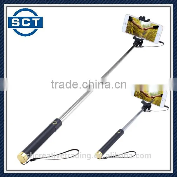 Mini Wire Controlled Extendable Selfie Stick Monopod for IOS & Android Phones photo-4