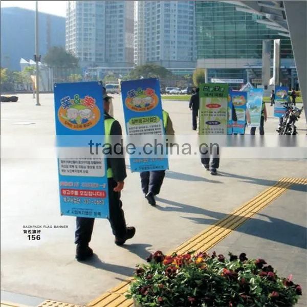 Outdoor Durable & Stable Backpack Flag Banner photo-3