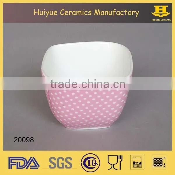 Ceramic Square Cake Bowl, Cake Cup, Color Cake Mould photo-5