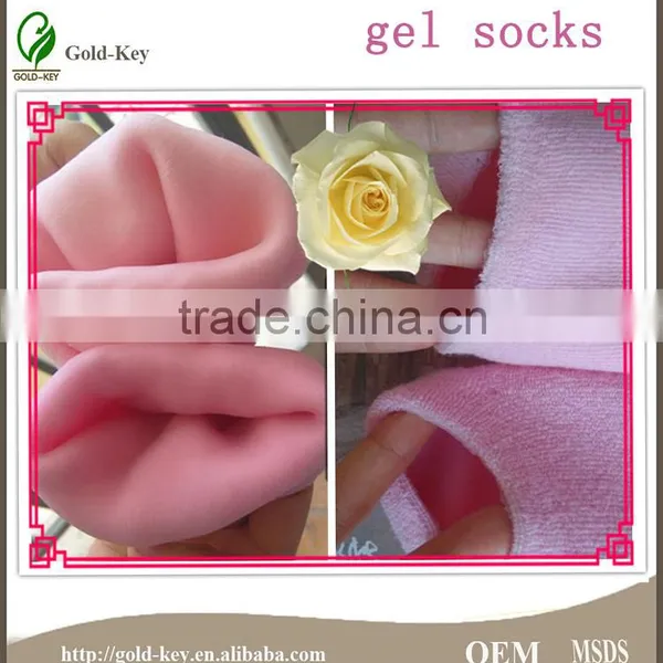Colorful Essential Oil Foot Nourishing Gel Socks Gel Spa Socks for Dry Foot Kin Care photo-2