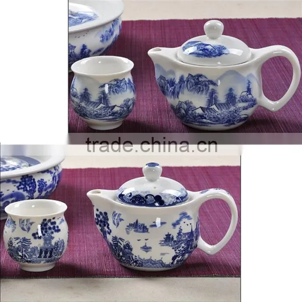 Chinese Special Design 8pcs Teaset With Tea Tray Wholesale Teaset for Promotional With 350ml Teapot 100ml Teacup Tea Tray photo-3