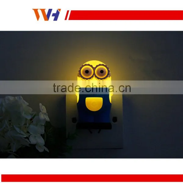 Creative Cartoon Little Yellow Man Shape Energy Saving Lamp