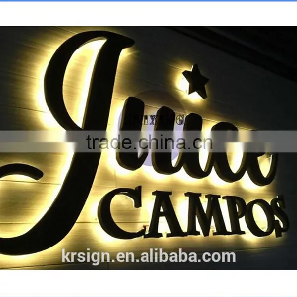 LED Backlit Stainless Steel Letter Sign 3D Letter Signs Quality Choice photo-5