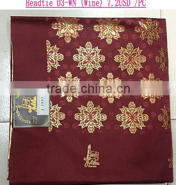 Golden African Gele Headtie/100%cotton Nigerian Sego Headtie for Gele photo-4