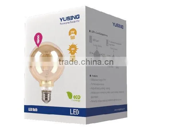 G95 G125 220V High Voltage Ceramic COB 6W LED Filament Bulb photo-4