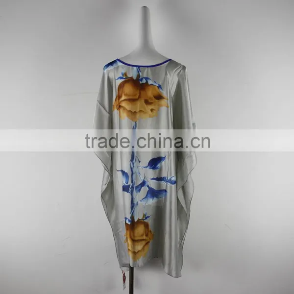 Wholesale Plus Size Bat Wing Sleeve Beach Round Neck Mini Casual Dress photo-3
