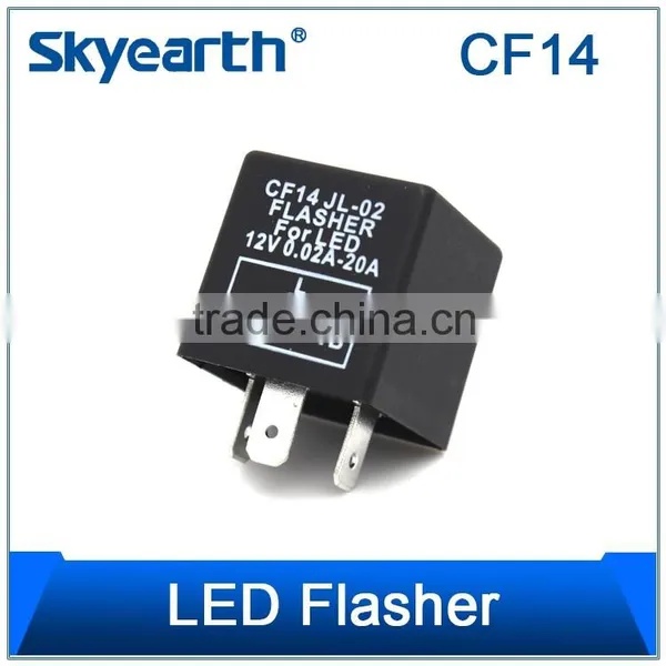 1 x CF14 Electronic Flasher Relay Fix LED/SMD Fast Indicator Blinker/Decoder