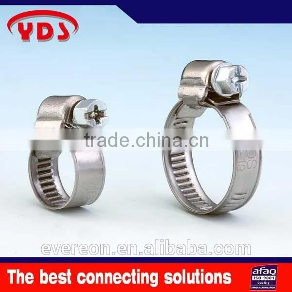 German Mirco Type Stainless Steel Small Diameter Hose Pipe Clamp