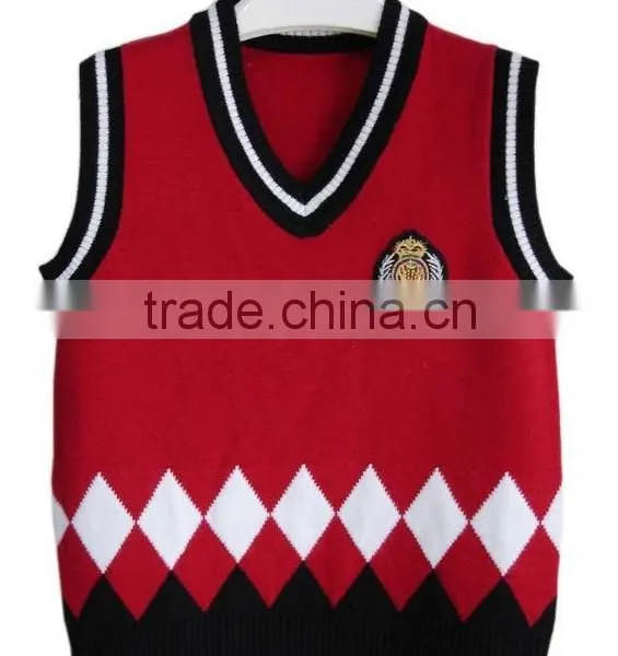 Boy's School Uniform Sweater V Neck photo-3
