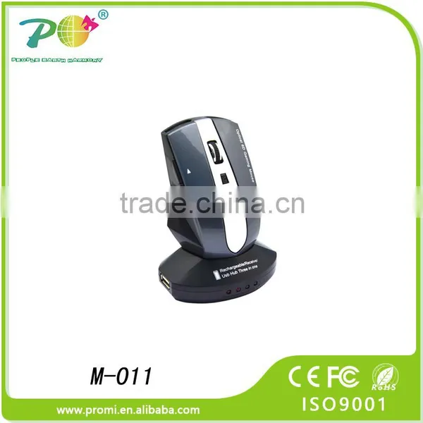 Universal Ergonomic Wireless Mouse Rechargeable DPI Mouse With Usb Docking Station for TV and PC photo-3