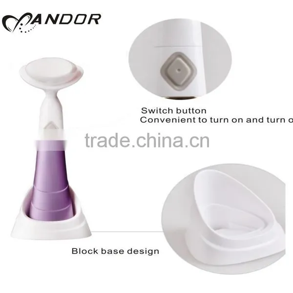 Ultrasonic Electric Face Clean Brush Silicone Facial Brush photo-3