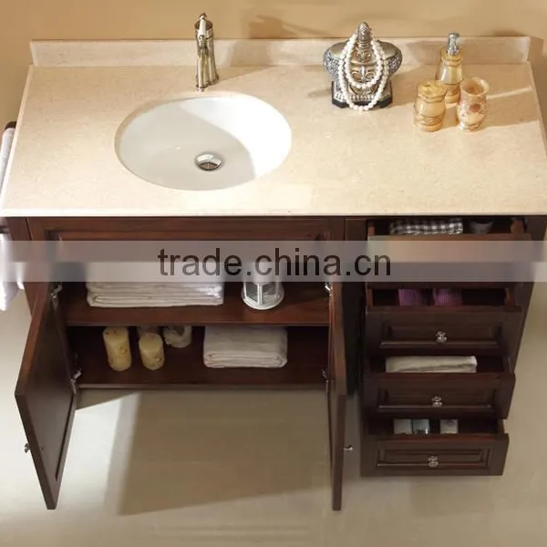 Solid Wood Bathroom Vanity European Style Cabinet for Sale 3007L photo-3