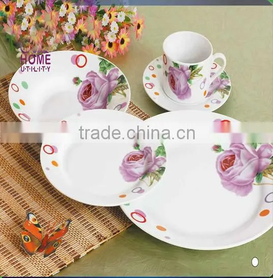 Daily Used Porcelain Dinner Set,fine Flower Dinnerware Set